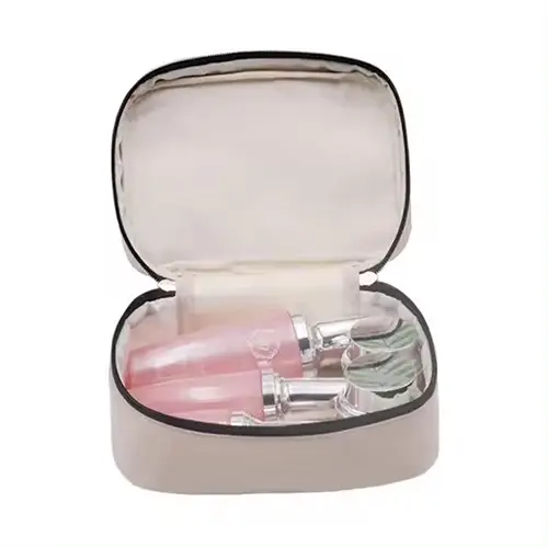 Fashion Pvc Clear Makeup Pouch Custom Logo Toiletry Suitcase Travel Girls School Portable Makeup Case